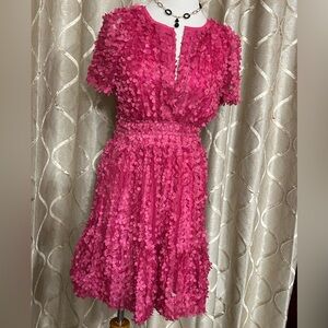 By Anthropologie beautiful feather style dress